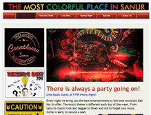 Tablet Screenshot of casablancasanur.com